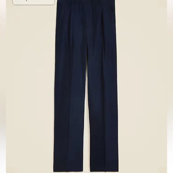 J.Crew Tall Essential wide-leg pant in textured satin (12T) - Picture 4 of 10